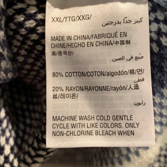 Style & Co sweater Stripes White/blue xxl - Picture 3 of 6